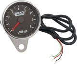 Mini Electronic Tachometer - Polished - Backlit LED Black Face - 2.4\" 1986 - 2003