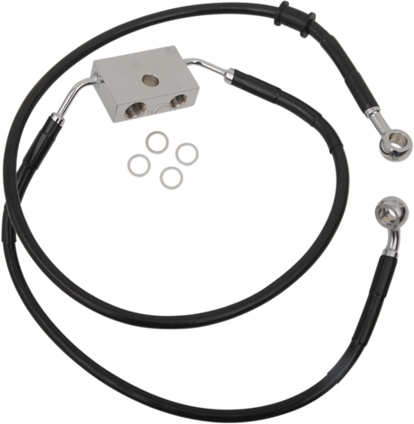 Brake Line - Front - +12\" - Black - XL 2014 - 2022