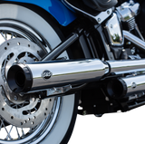 Grand National Race Mufflers for Softail - Chrome 2018 - 2022