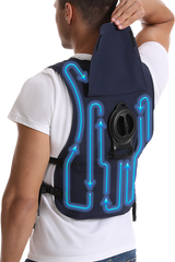 5V Touch Button Circulatory Cooling Vest - Blue