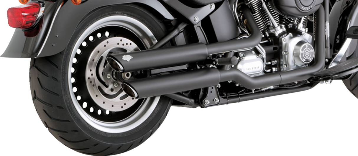 3\" Twin Slash Slip-On Mufflers - Black 2010 - 2017