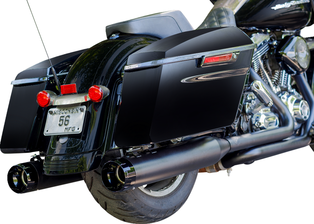 4-1/2\" MK45 Performance Mufflers - Black with Black Thruster 1998 - 2002