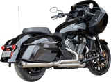 2-into-1 Qualifier Exhaust System - Brushed Stainless Steel - 49 State - Indian with PowerPlus 2020 - 2025
