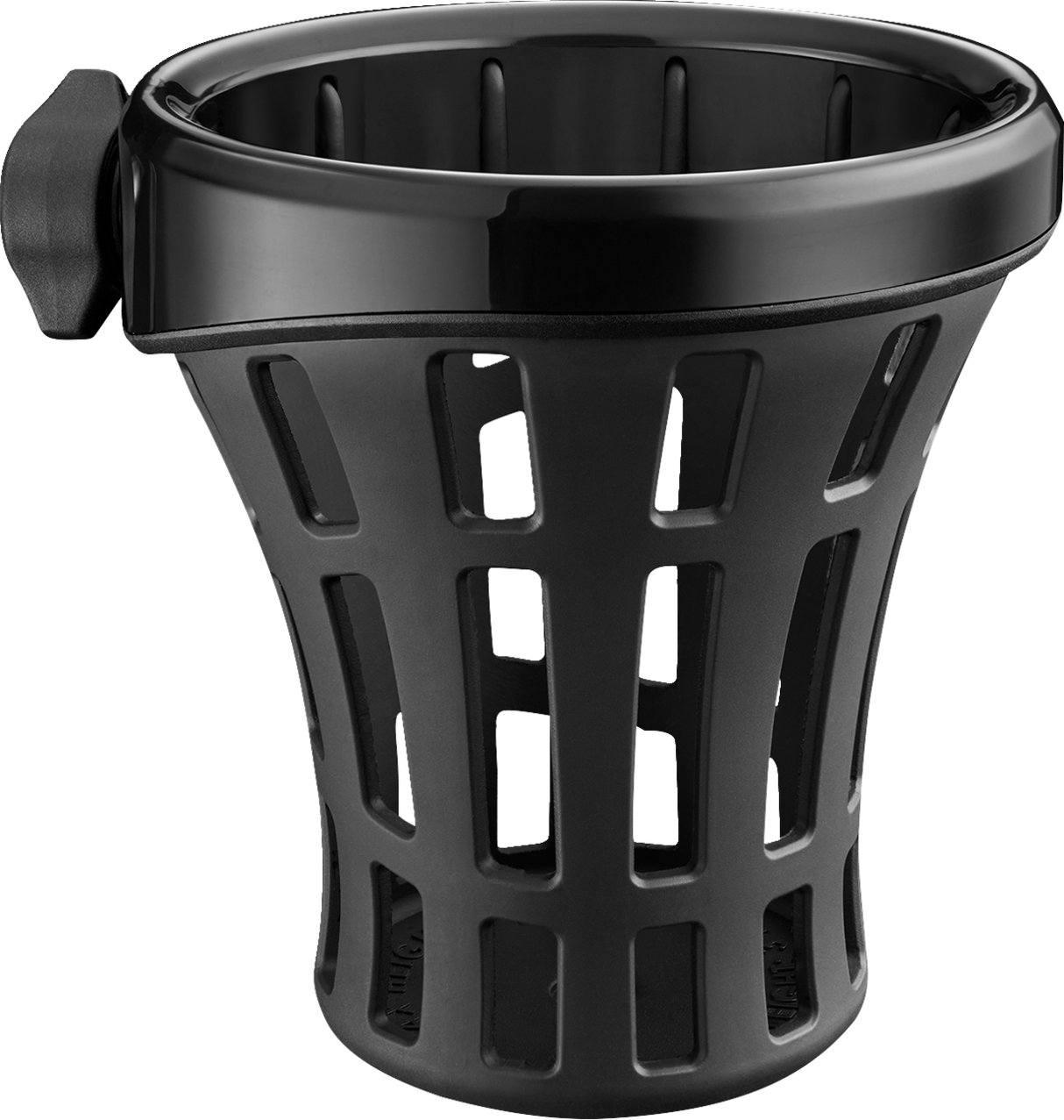 Drink Holder - Gen 2 - Big Ass® - Black - Black 7/8\"/1\" Handlebar Mount