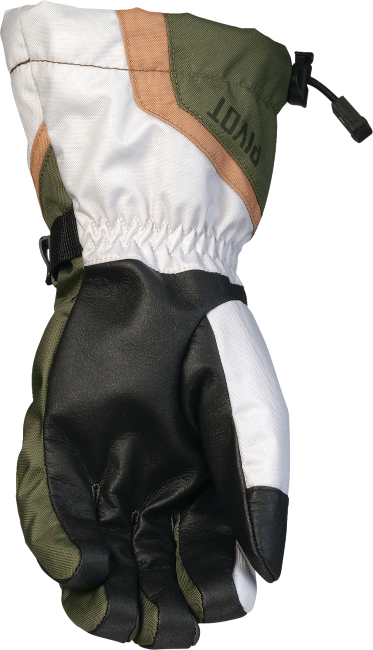 Women\'s Pivot 8 Gloves - Green/Tan - Large