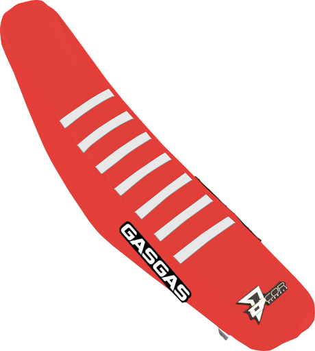 Seat Cover - Red/White Ribs - Gas Gas MC \'23-\'25 2023 - 2025