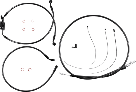 Black Pearl™ Designer Handlebar Installation Kit - 8\" - FXLR/FXFB/S 2018 - 2024