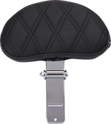 EZ Glide II Backrest - Small - Vinyl - Double Diamond Black Stitch