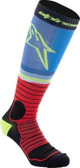 MX Pro Socks - Black/Red/Blue/Yellow - Large