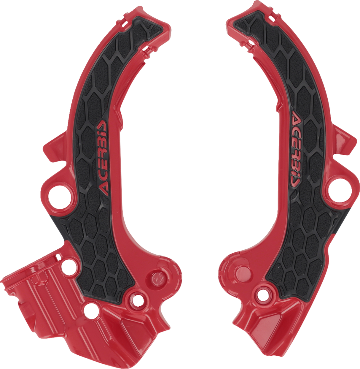 X-Grip Frame Guards - Black/Red - Gas Gas | Husqvarna | KTM 2024 - 2025