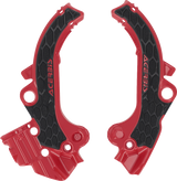 X-Grip Frame Guards - Black/Red - Gas Gas | Husqvarna | KTM 2024 - 2025