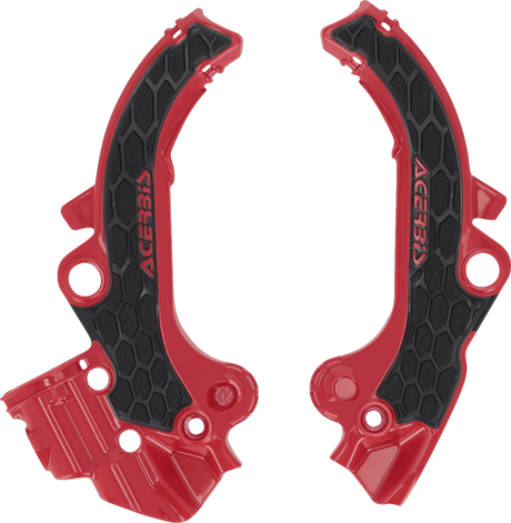 X-Grip Frame Guards - Black/Red - Gas Gas | Husqvarna | KTM 2024 - 2025