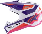 SM3 Helmet - Heat - Gloss White/Purple/Pink - Large