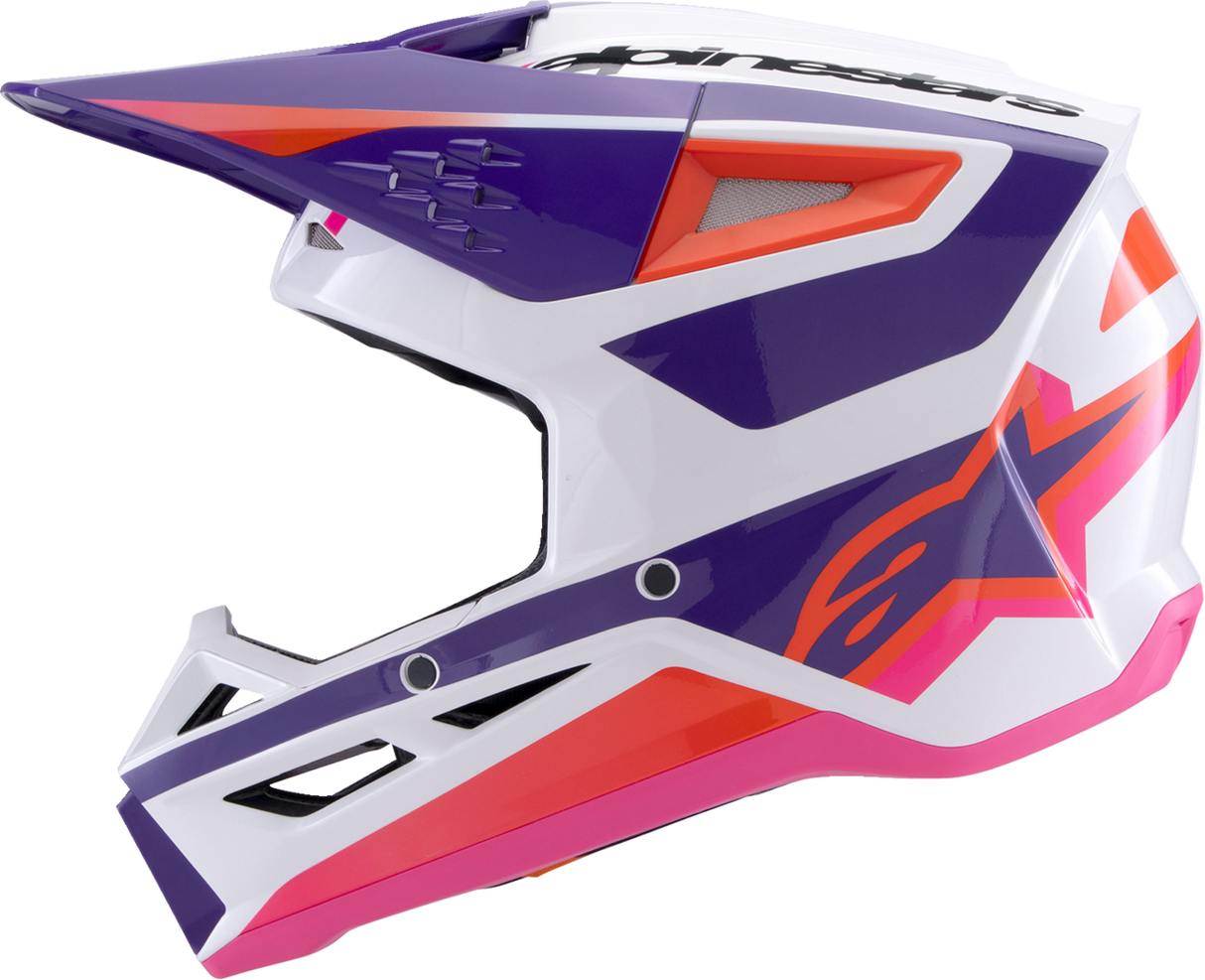 SM3 Helmet - Heat - Gloss White/Purple/Pink - XL