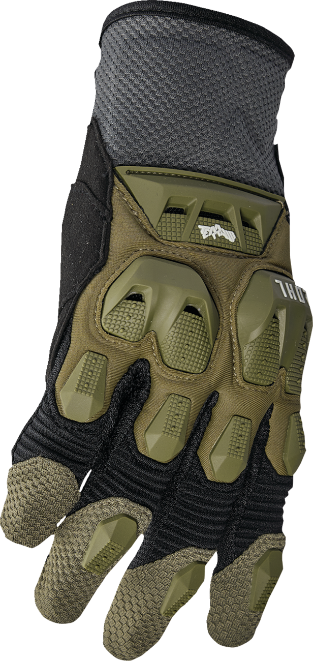Terrain Gloves - Army/Charcoal - Large