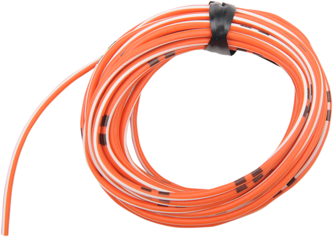 14A Wire - 13\' - Orange/White