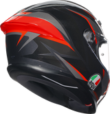 K6 S Helmet - Slashcut - Black/Gray/Red - XL