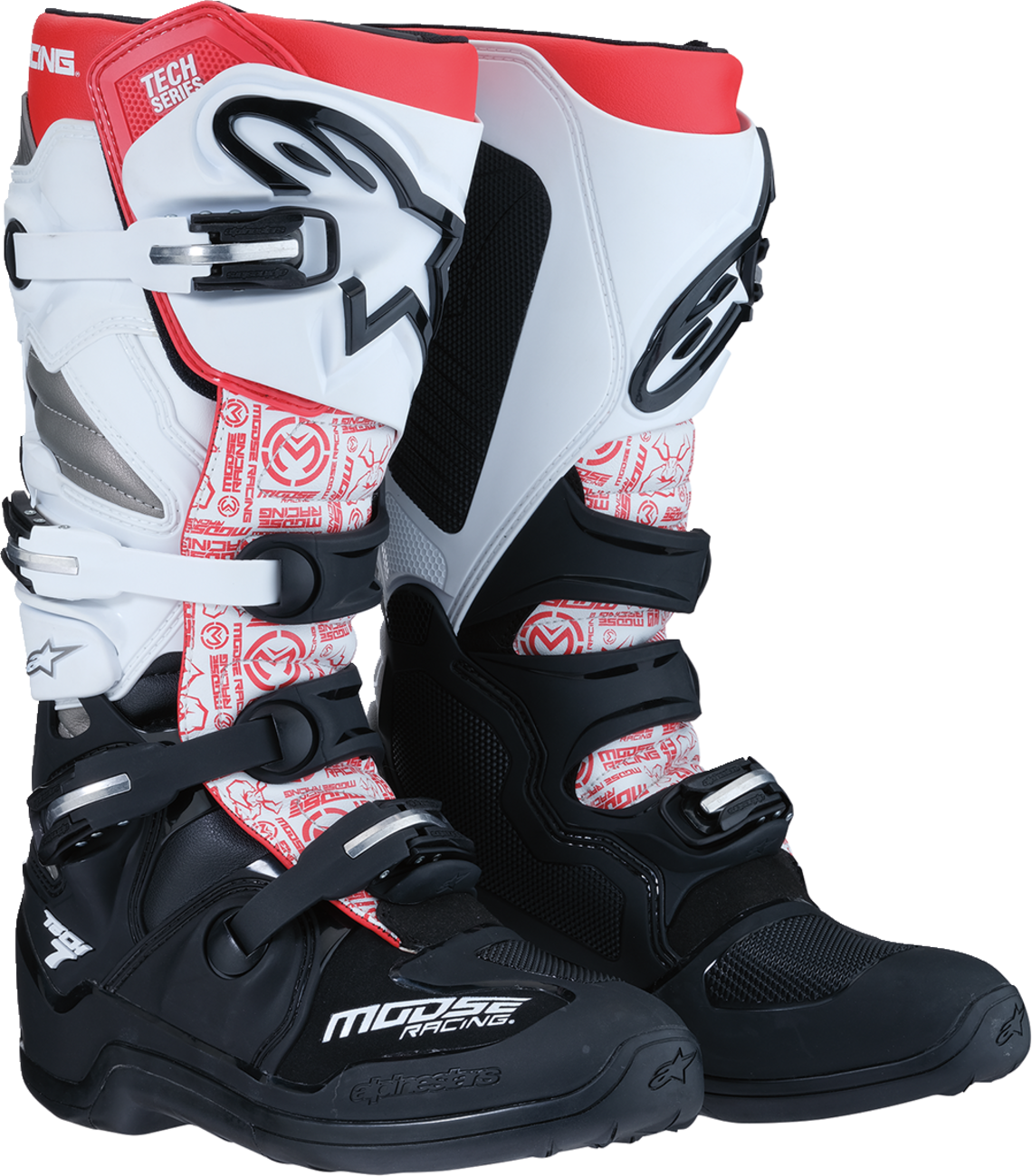 Tech 7 Boots - Black/White/Red - US 12