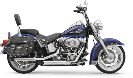 3\" Mufflers - Chrome - Bologna - Softail \'07-\'17 2007 - 2017