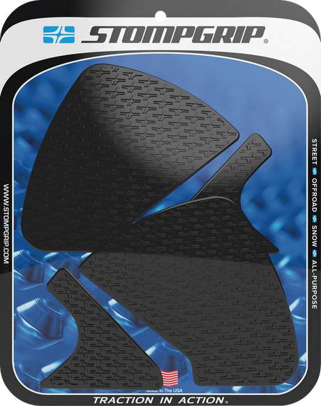 Traction Pad Tank Grips - Icon - Black - Monster Plus/1200 SP 2021 - 2025