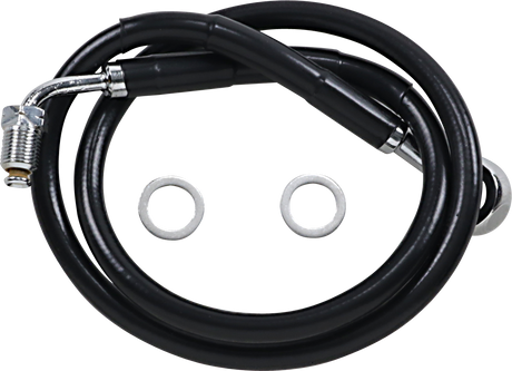 Brake Line - +6\" - Black - \'18-\'22 Softail 2018 - 2023