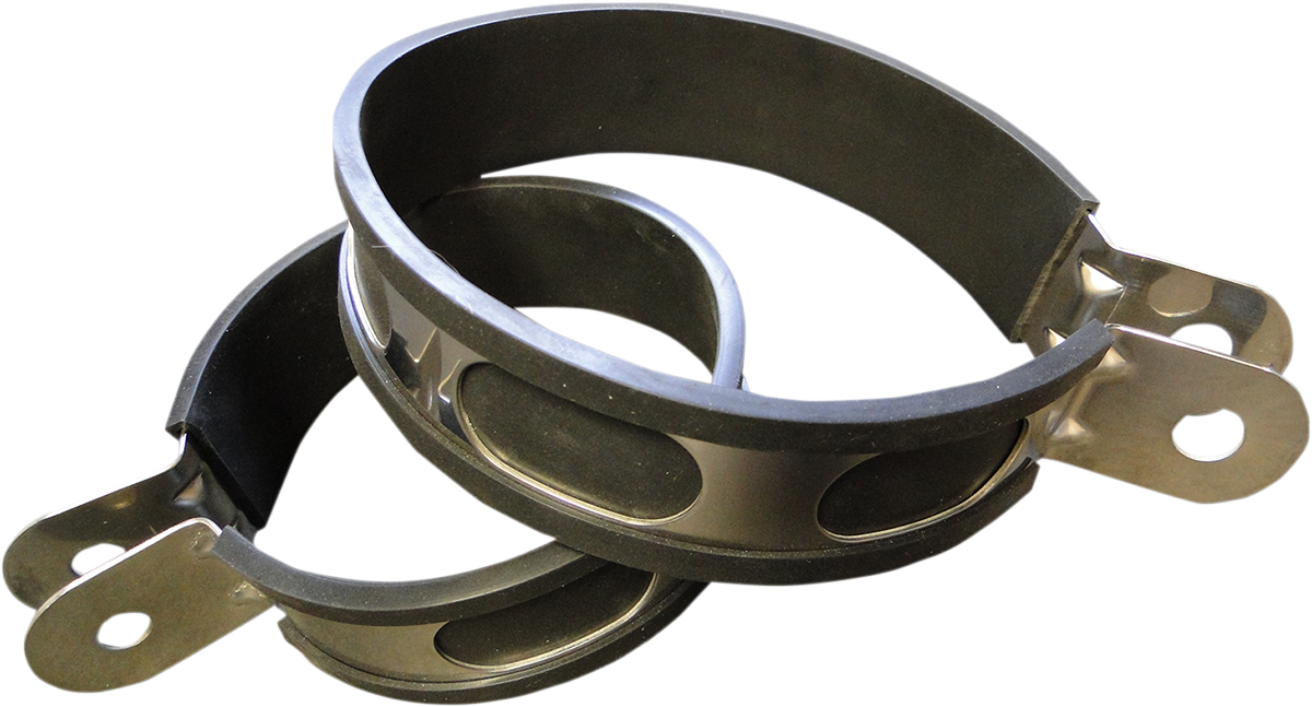 Muffler Clamp - Stainless Steel - 4\"x5\" - Oval