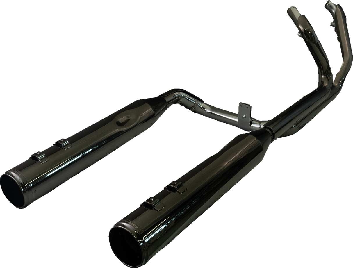 2-into-2 Dominator Exhaust System with 4-1/2\" Mufflers - Eclipse® with Race Tip - Twin Cam 2009 - 2016