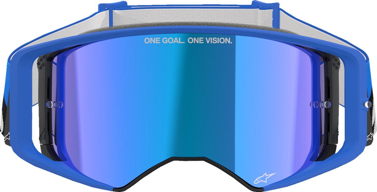 Supertech Goggle - Stream - Blue - ABS Vision - Blue Mirror Lens