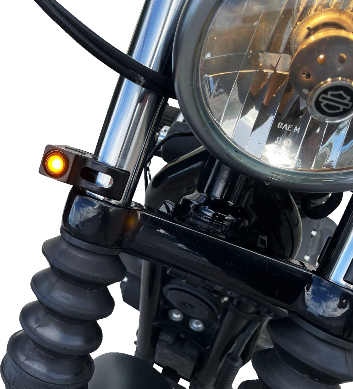 Turn Signal - 39 mm - Amber - Black