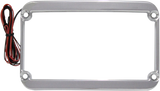 Lighted License Plate Frame - Chrome