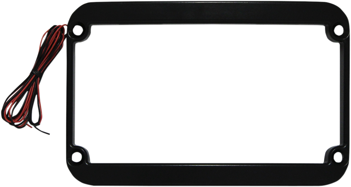 Lighted License Plate Frame - Black