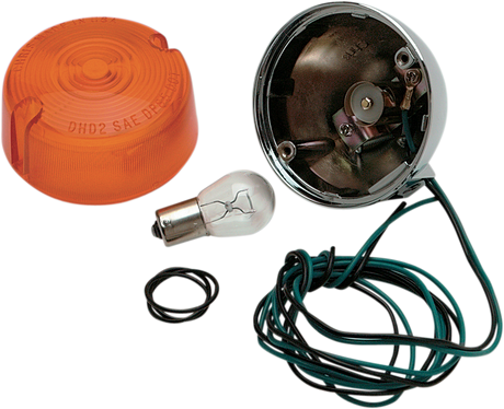 Rear Turn Signal Assembly - Amber - Single Filament 1986 - 2006