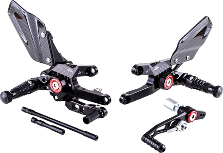 MUE2 Rearset - Black - Honda 2017 - 2019