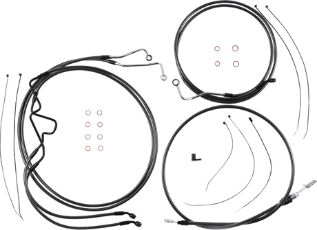 Black Pearl™ Designer Handlebar Installation Kit - 8\" - \'21-\'23 FLTR 2021 - 2023