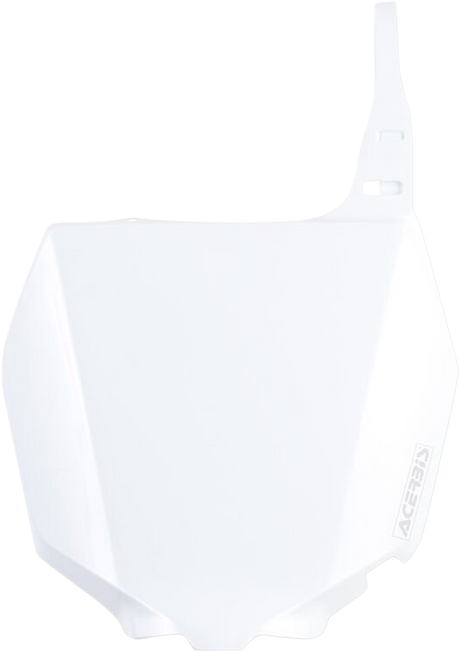 Front Number Plate - White 2001 - 2009