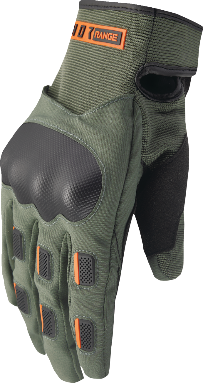 Range Gloves - Army/Orange - Medium