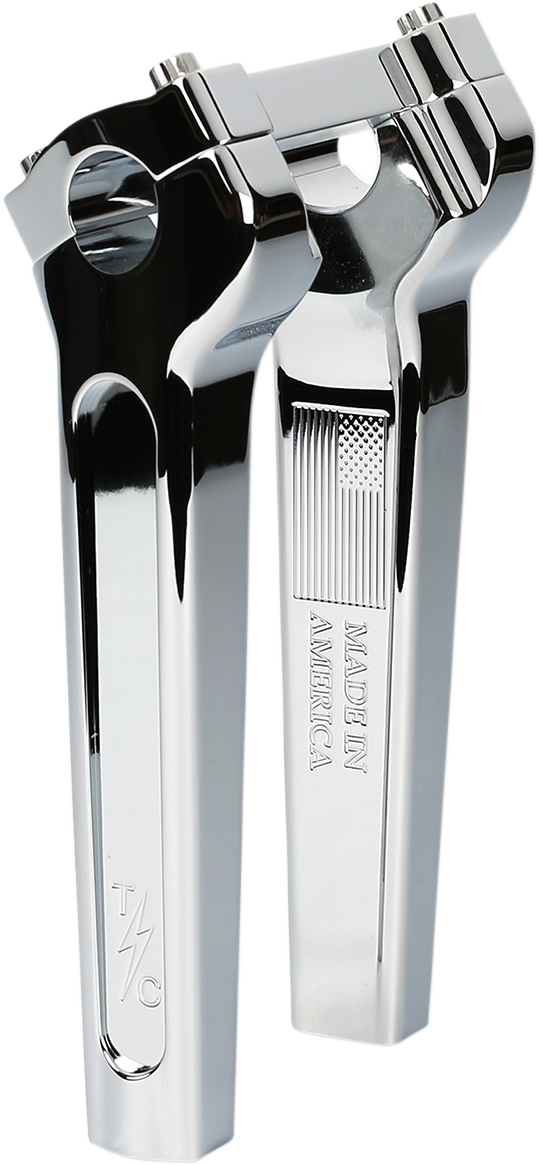 Risers - Straight - 8\" - Chrome