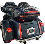 LED Taillight - Red Lens - Chrome - Tri Glide 2014 - 2023