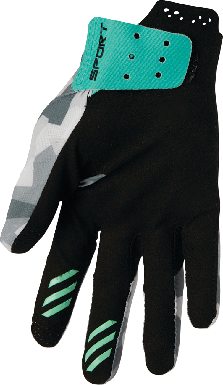 Women\'s SPORTMODE Shadow Gloves - Teal - Medium