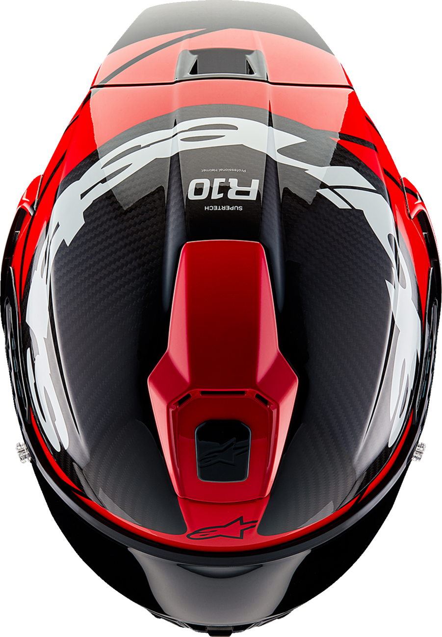 Supertech R10 Helmet - Element - Carbon/Red/White - XS