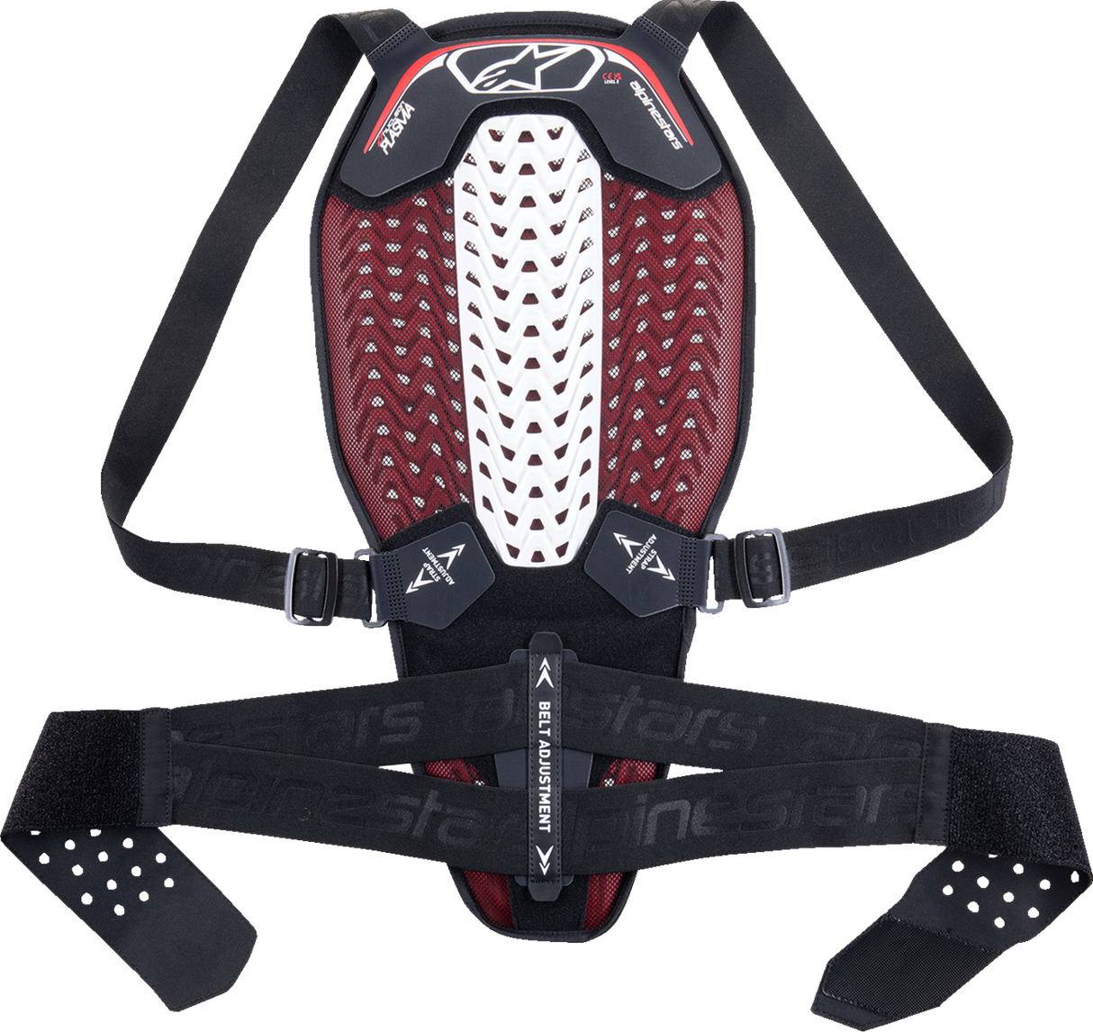 Nucleon Plasma Back Protector - Black/White/Red - XL