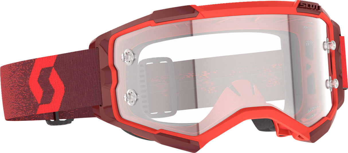 Fury Goggle - Red - Clear Works Lens