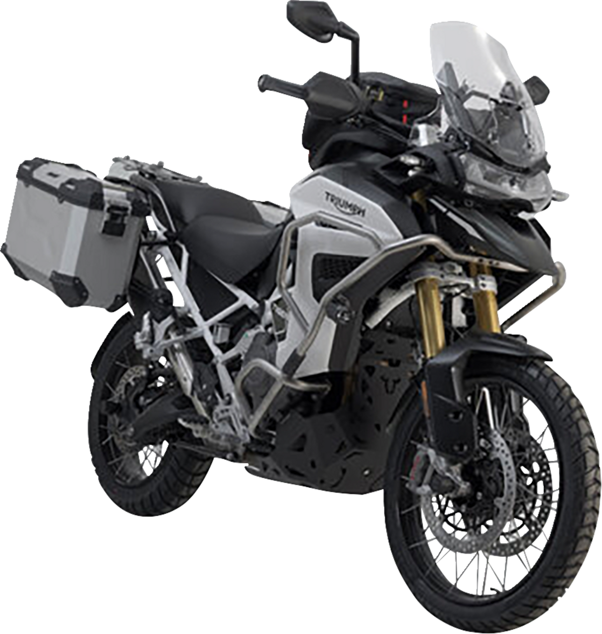 TRAX ADV Aluminum Case System - Silver - Triumph Tiger Explorer 1200 \'22-\'24 2022 - 2024