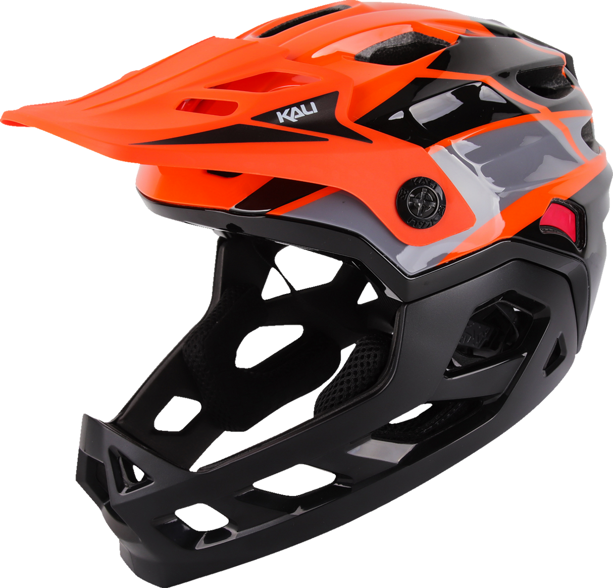 Child Maya Full Face Helmet - Race - Gloss Orange/Gray/Black - OS