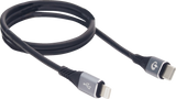 Male USB-C to Male Lightning Cable - Phone - Charger - 24\" - Black