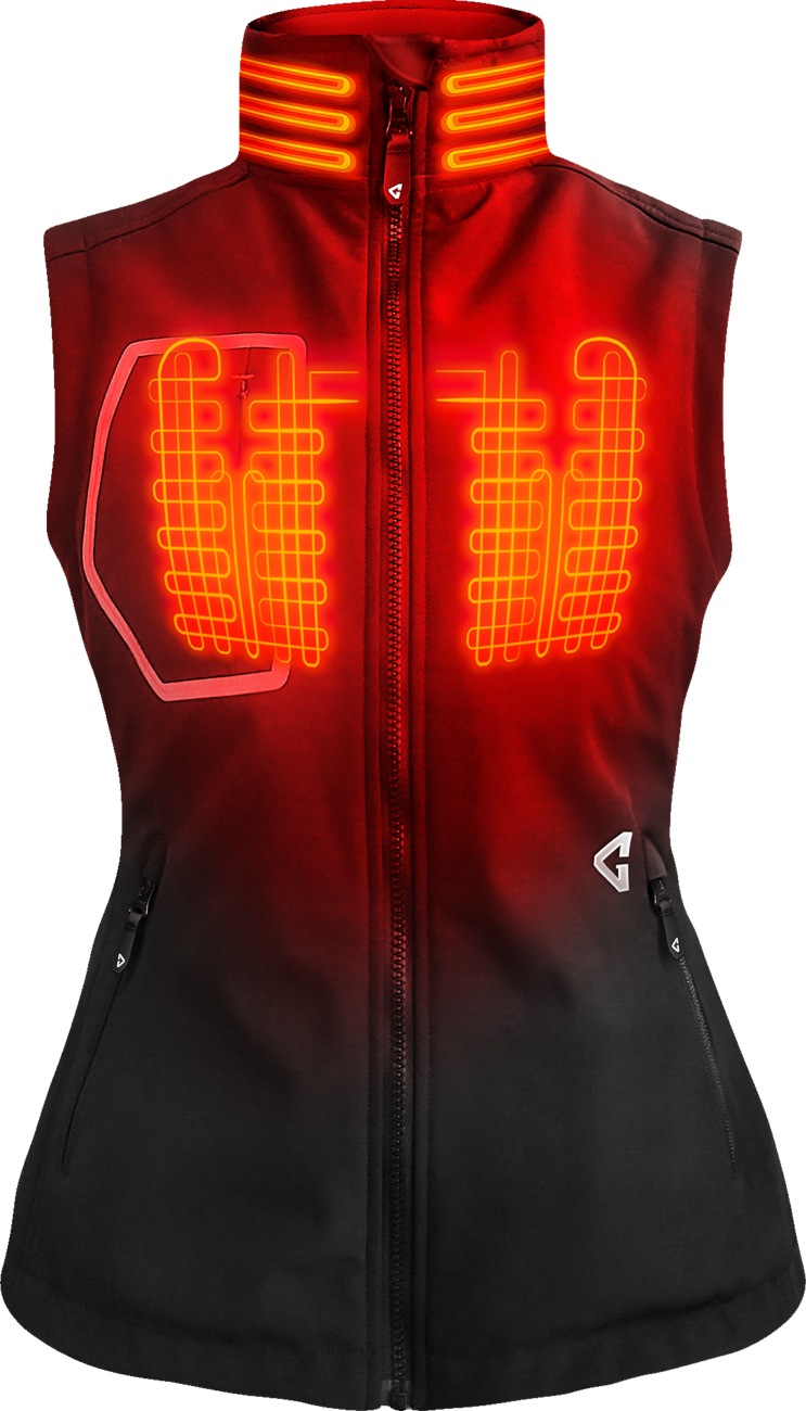 Women\'s 7V Torrid Softshell Heated Vest 2.0 - Black - XL