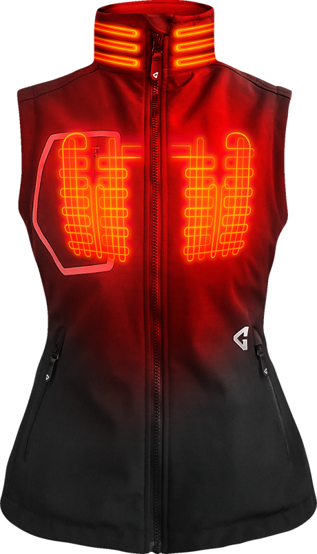 Women\'s 7V Torrid Softshell Heated Vest 2.0 - Black - XL