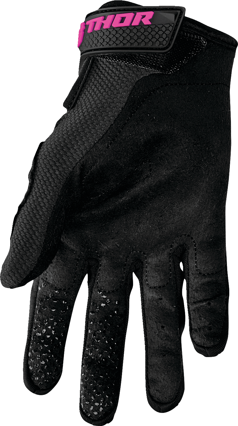 Women\'s Sector Gloves - Black/Pink - Small