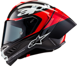 Supertech R10 Helmet - Element - Carbon/Red/White - Large