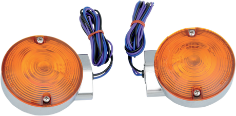 Turn Signal Light Kit - Chrome - Front FLT 1999 - 2022